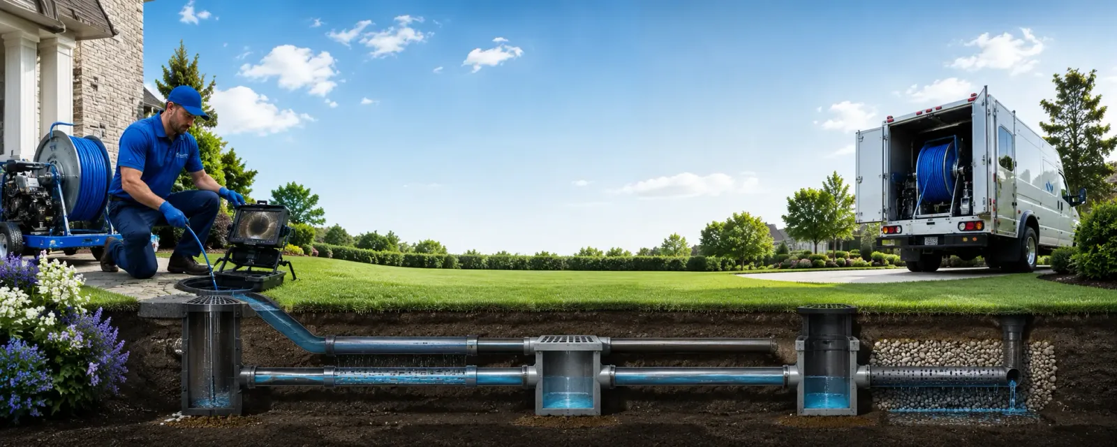 Outdoor drain cleaning information for Diamondhead, MS